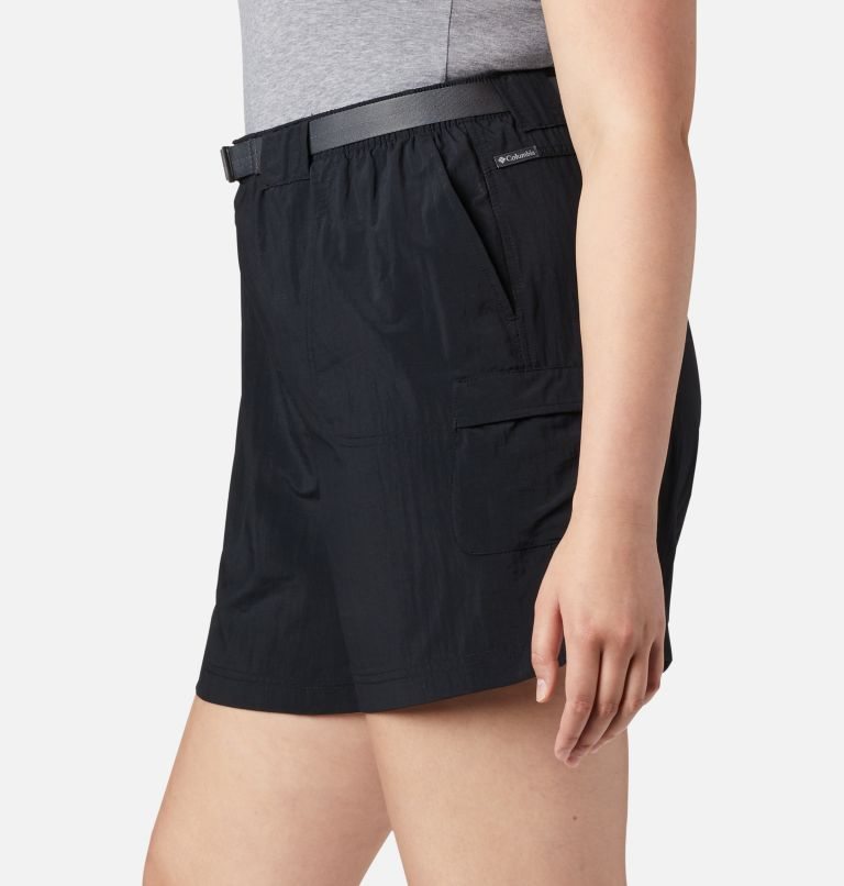Women's Columbia Sandy River Cargo Shorts Black | Plus Size CA-J13C4